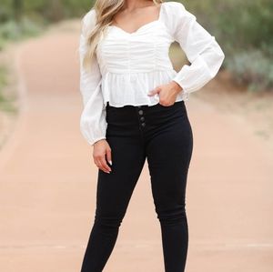 Belle of the Ball Blouse (White)